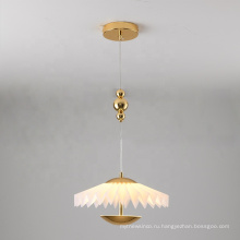 Домашний декоративный светильник потолочное подвесное освещение современные медные акриловые светодиодные люстры подвесной светильник